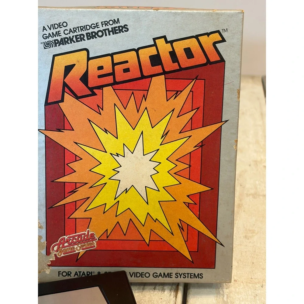 Reactor Atari 2600 Parker Brothers Video Game CIB Box Manual 1982 PB5530